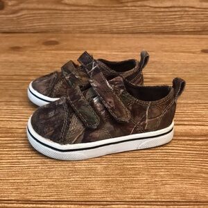Real tree toddler baby camo slip on shoes